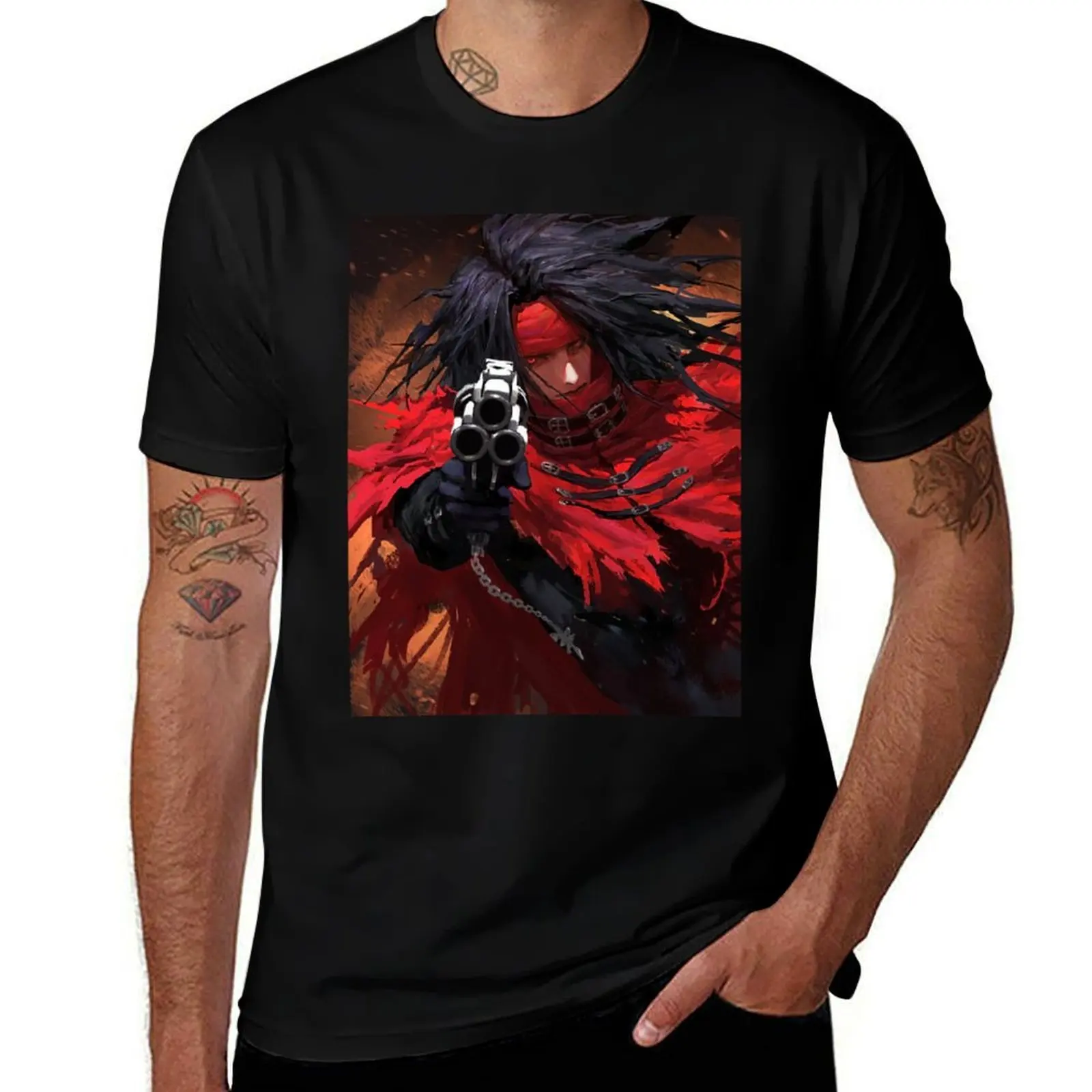 Valentine Fantasy Dirge of Cerberus T-Shirt Worker Basic Short Sleeve Tee T-Shirt