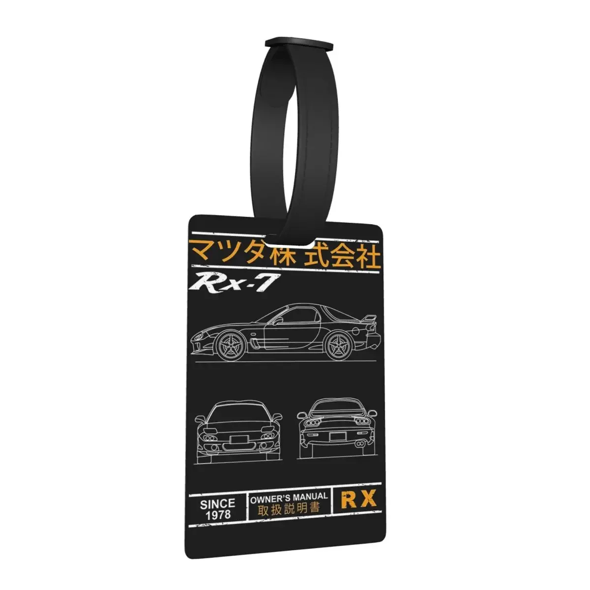 

Чертеж багажных бирок RX7, аксессуары для чемодана, дорожная мода, багажная бирка, держатель этикетки, идентификационное имя, адрес