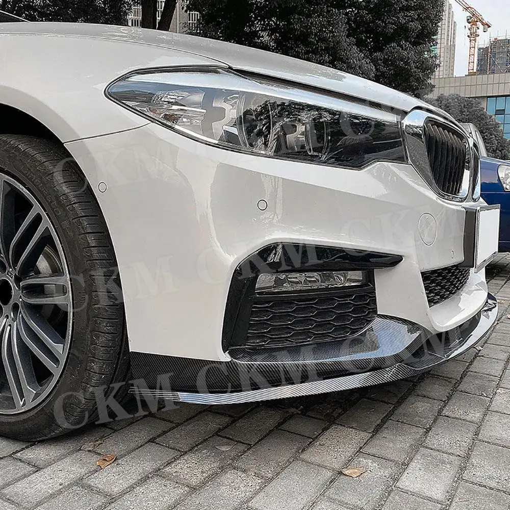 

CKMUUER ABS Black Front Bumper Lip Chin Flaps Aprons Spoiler Car Styling Bodykits for BMW 5 Series G30 Pre M Sport 2018-2020