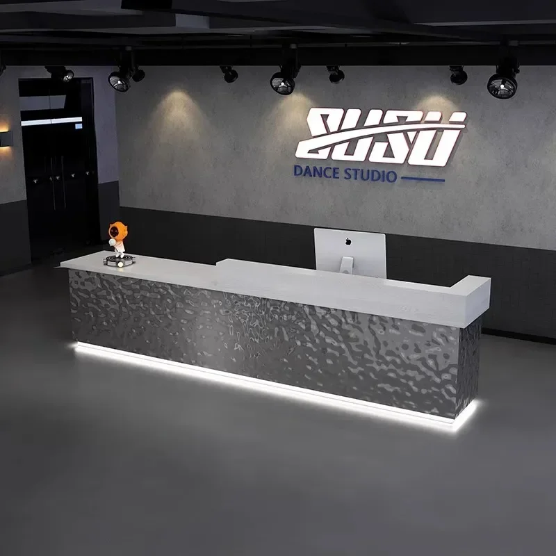 Mesa de Recepción para Salón de Belleza, Mostrador, Atril, Muebles Comerciales Profesionales para Oficina