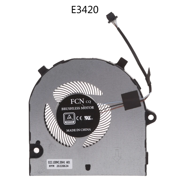 Radiador cpu para laptop, 5v 0,39a 4 pinos 4 fios para 3420 3520 e3420