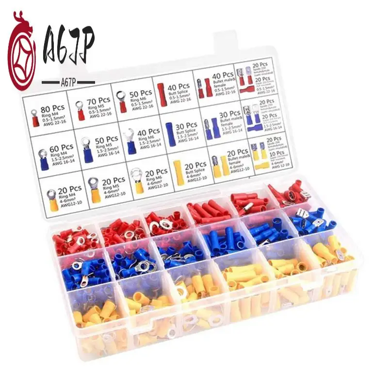 

A67P-700 шт. Набор кабельных наконечников, гнезда для лезвий, круглые разъемы, кольцевые клеммы и стыковые разъемы