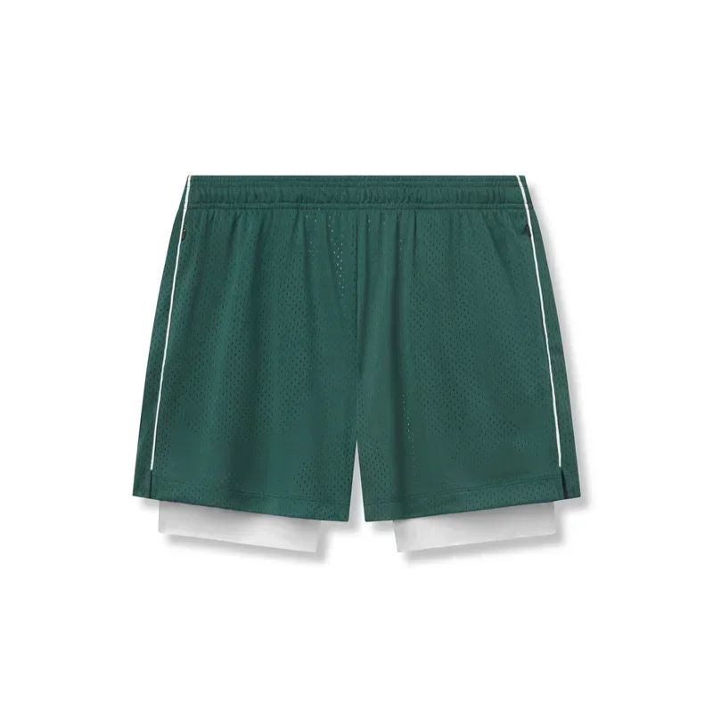 1 PC Summer Men's Running Shorts Quick Dry Training Gym Fitness Jogging Lined Short License To Breathable Fitness Train Pants