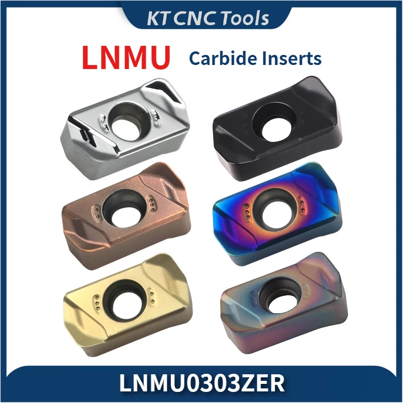 

KT CNC LNMU LNMU0303ZER XLNMU0303ZER double-sided 4-angle 90 degree right angle fast forward insertion, MFH03R EXN EXN03 insert