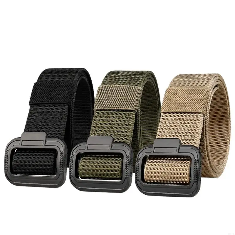 

39BC Modern Sport Belt for Women Men Imitation Nylon Fitness Belt With Strong and Easy Adjustable Clasp Outdoor