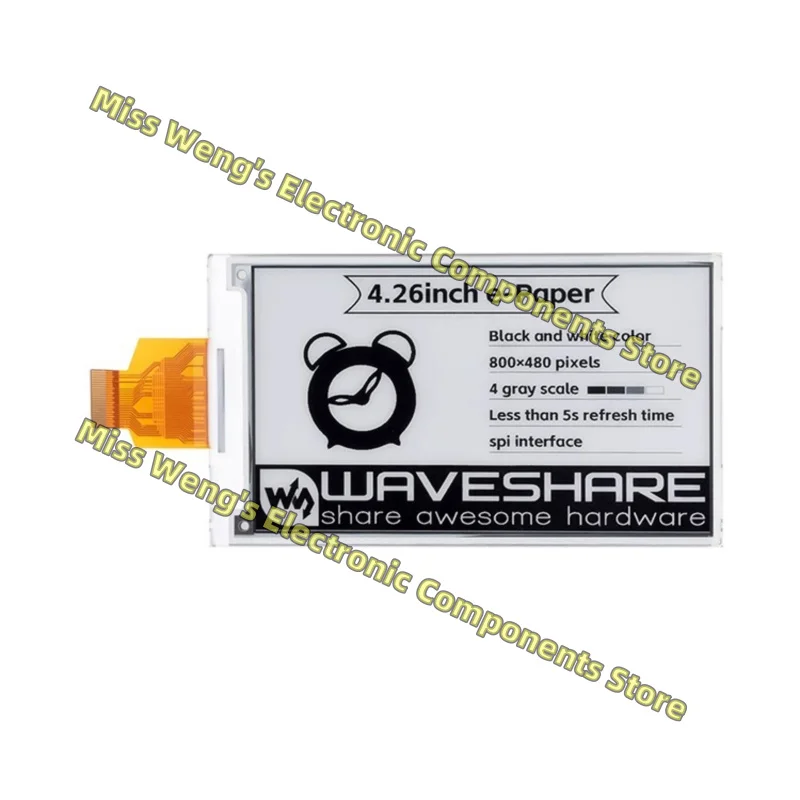 E-paper e-paper ink screen naked screen module SPI communication 4.26inch e-Paper 4.26inch e-Paper HAT