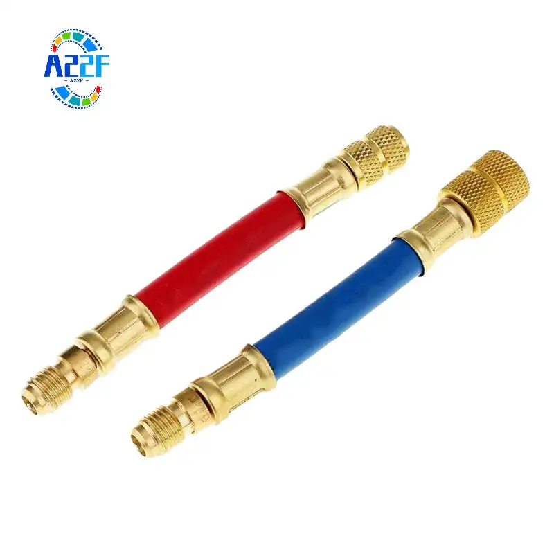 

A22F-8Pcs Car Air Conditioner Refrigeration Hose Set Air Conditioning Adaptor CT-138 Converting Adapters