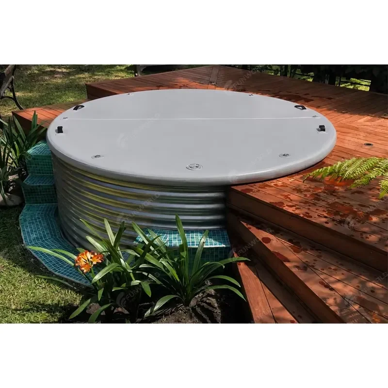 Customized Portable Round Inflatable Pvc Drop Stitch Pool Cover Large Insulated Outdoor Stock Tank Home Use