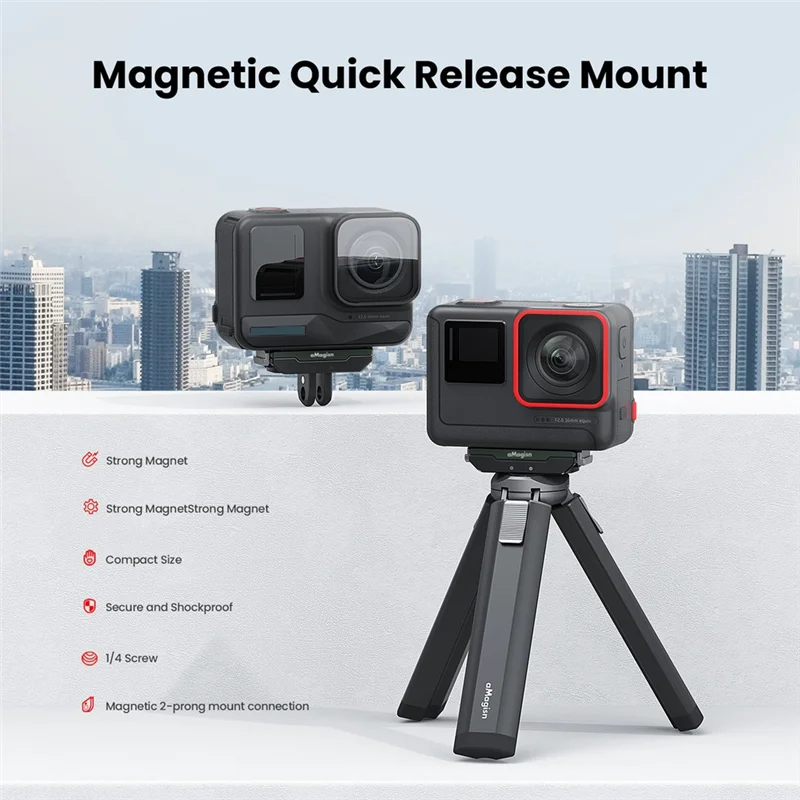 Магнитный кронштейн AMAGISN для Insta360 Ace/Ace Pro, магнитное крепление, удлинитель, быстросъемный держатель для экшн-камеры, замена