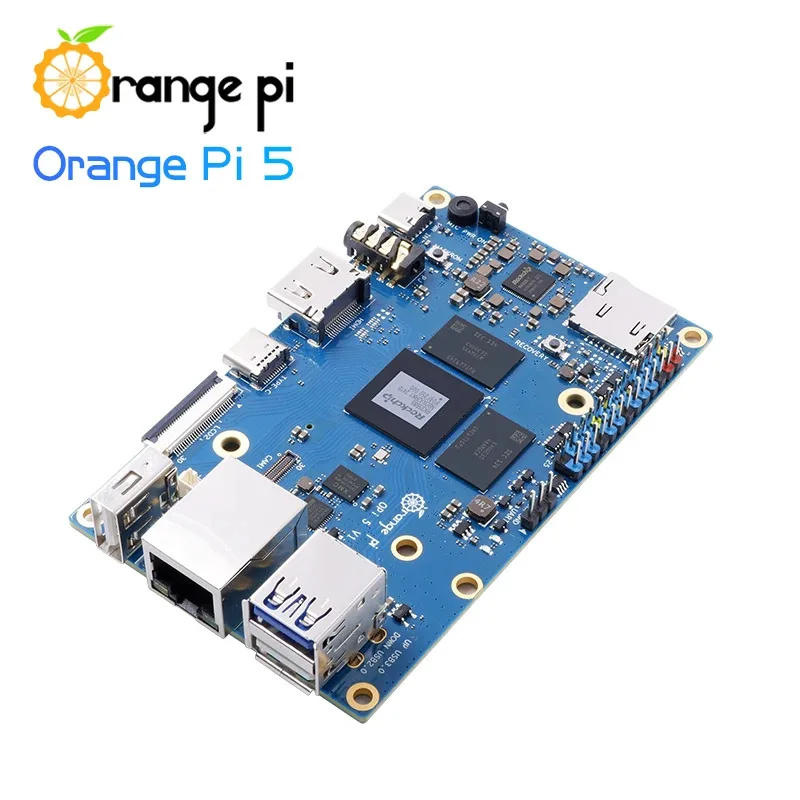 Oranje Pi 5 4 GB RK3588S PCIE-module Externe WiFi + BT, SSD Gigabit Ethernet Single Board Computer, Run Android Debian OS