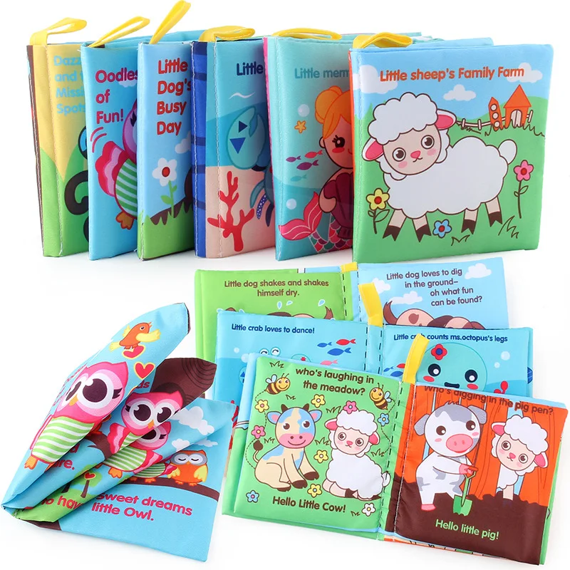 Baby Tearing Early Education Cloth Book Children Can Tear and Bite To See The Pictures To Identify Things Cloth Book