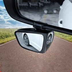 Rotatable Car Blind Spot Mirror Auto 360 Adjustable Wide Angle Reversing Glass Automobile Side Rear View Parking Accessories