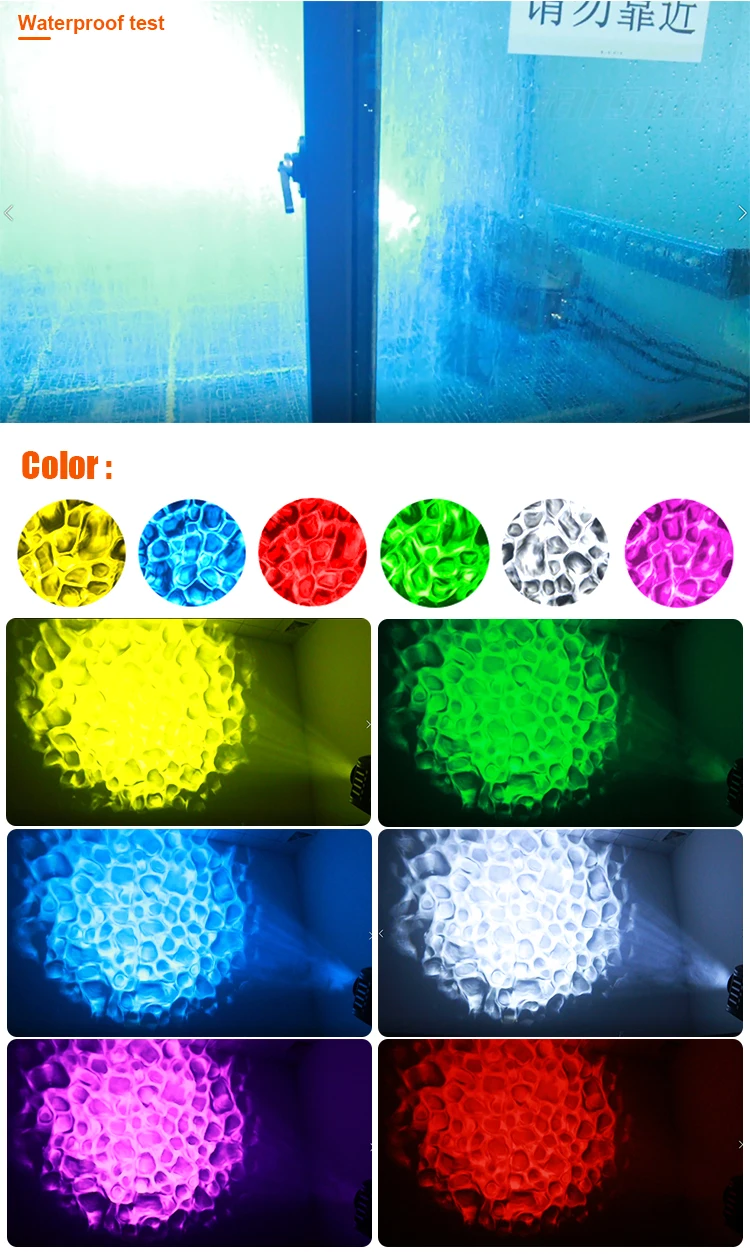 China Manufacturer Professional 200w IP66 Waterproof Outdoor LED Water Wave Projector Effect Stage Lights for Park