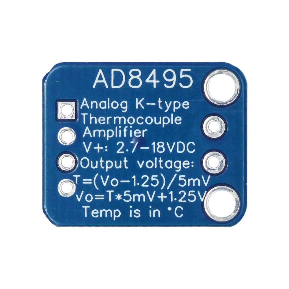 AD8495 K-Type Thermocouple Signal Conditioning Module 3-18V Wide Temperature Range PCB For Industrial Temperature Measurement