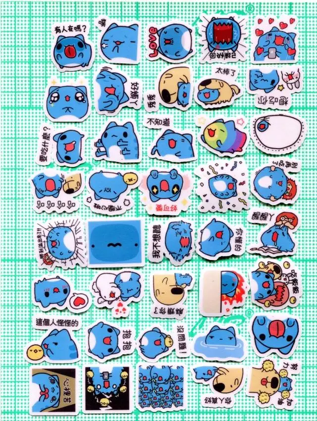40pcs Bugcat Capoo 2-3cm diy cute STICKER Z705