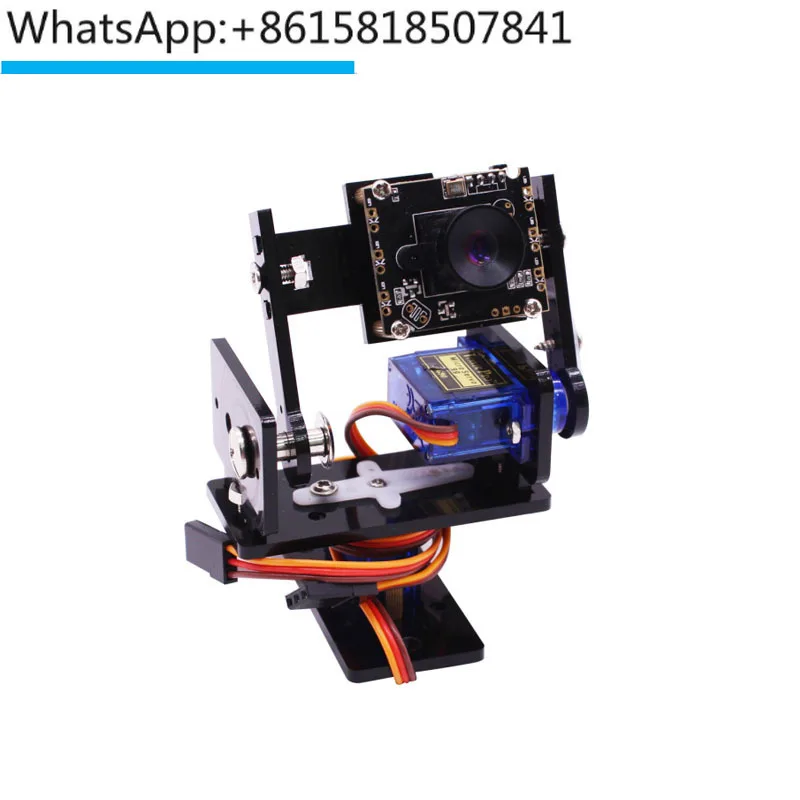 5-camera two degree of freedom servo pan tilt drive free openwrt car robot