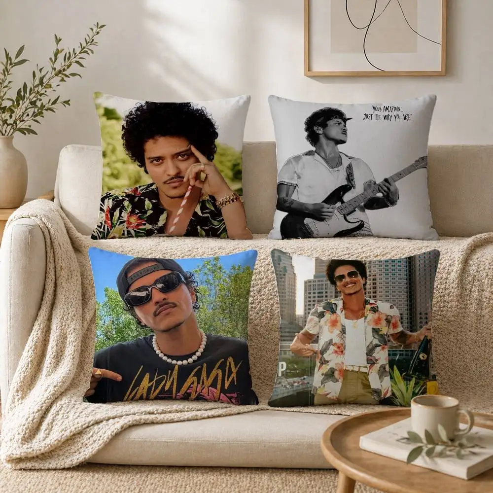 

Singer B-Bruno Mars Pillow Case for Sofa Living Room Home office Decor Protective Cover