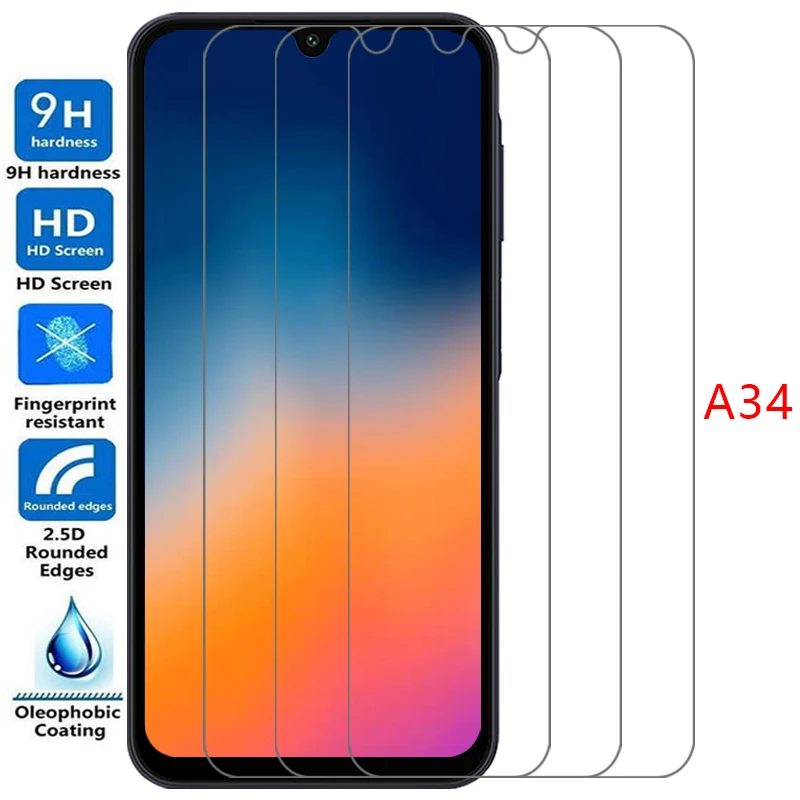 Funda de teléfono para Samsung Galaxy A34 5G, cristal templado para Samsung A34, Galaxy A34, A 34, 34A, 5G, A345G, cubierta trasera, funda para Samsung Galaxy A34