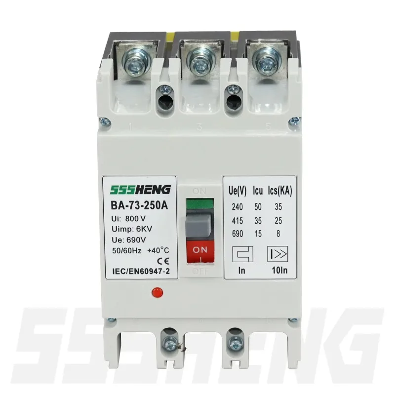 VA-73 MCCB CM1 3P 160A 35kA Automatic Switches NM1 Circuit Breakers NM1-250