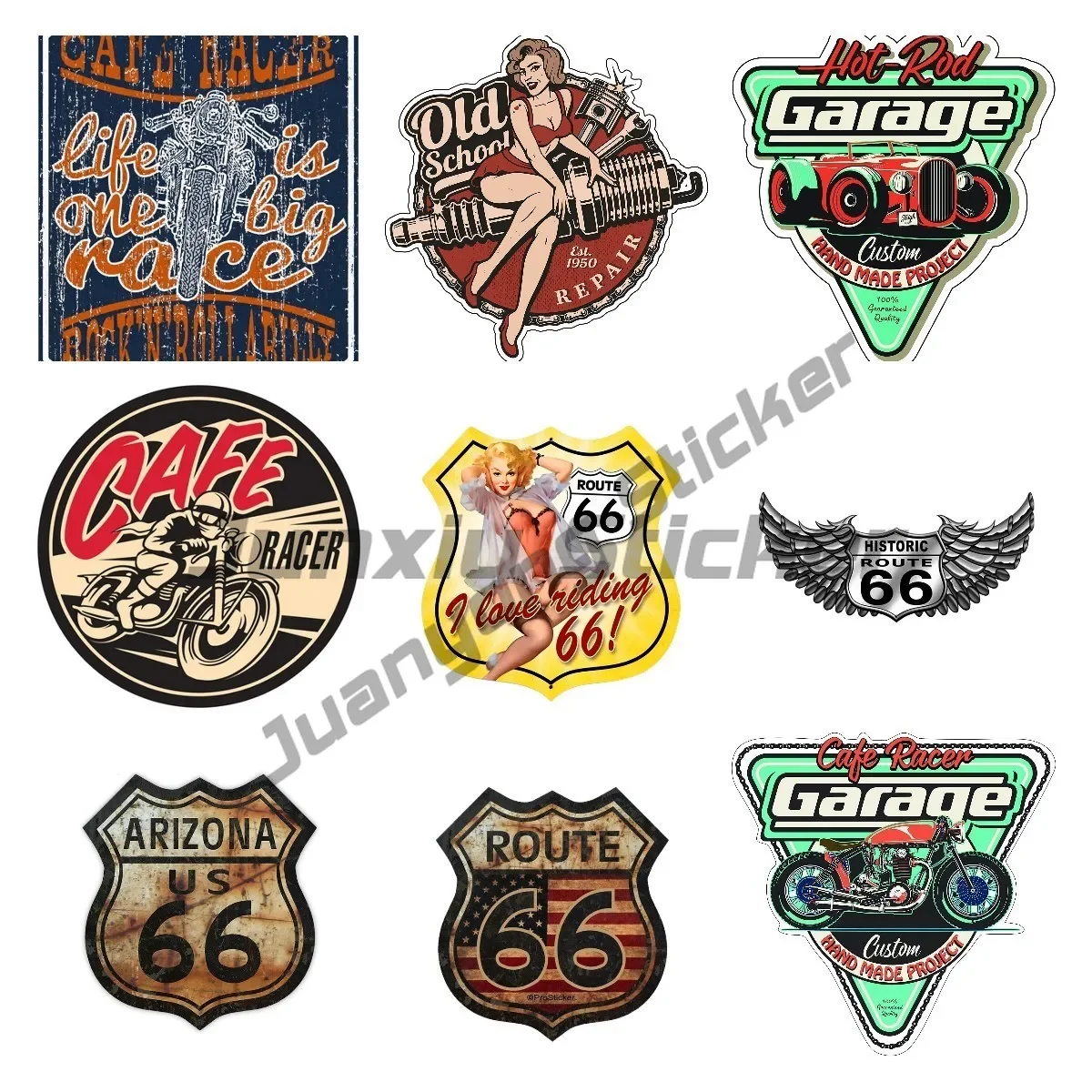 

Rocket Pin Up Girl Decal Retro Hot Rod Car Sticker Drop Pinup Girl Cartoon Car Styling Motorcycle Decoration Car Accessorie