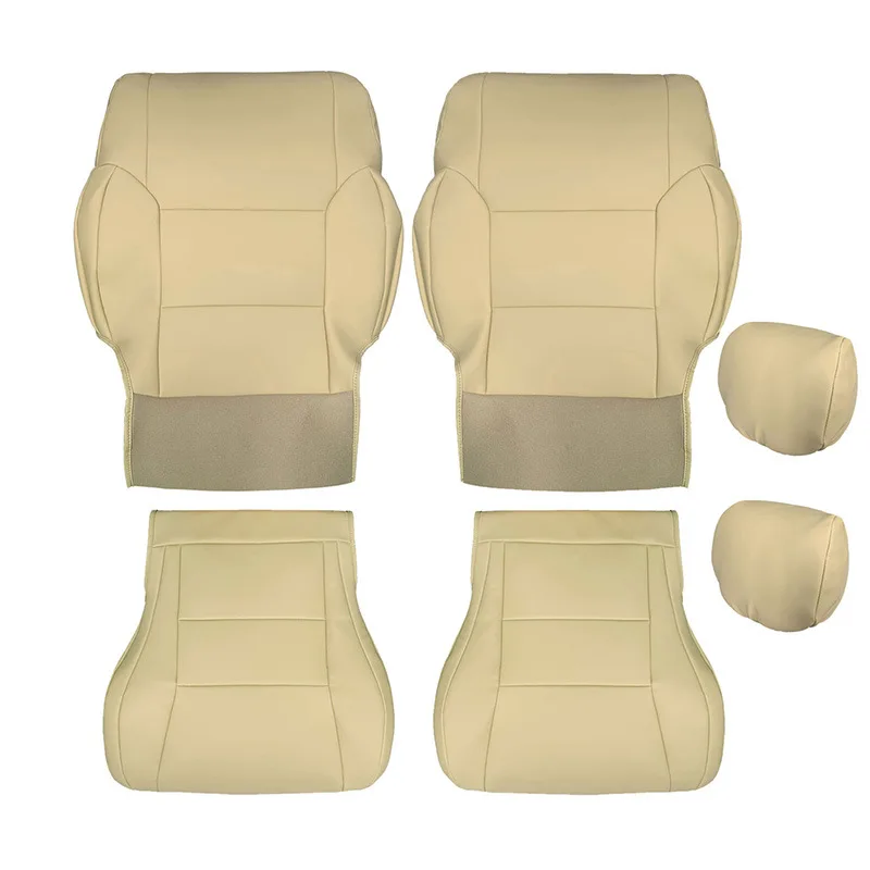 Suitable for 96-02 Toyota 4Runner Beige, Driving Passenger Seat Cover Top Headgear Car Seat Cover