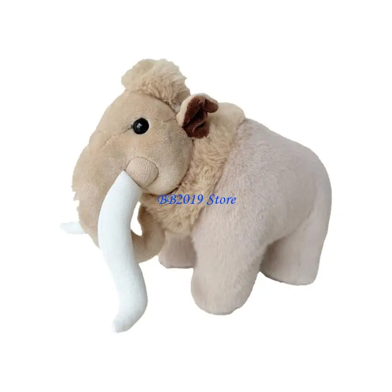 Q0KB Olifant pluche knuffel kinderknuffel Zacht katoen gevuld sierkussen