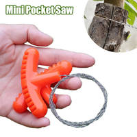 Mini Pocket Wire Saw Outdoor Survival Saw Wire Steel Wire Rope with Handle Multi-purpose Camping Emergency Survival Gear Tools