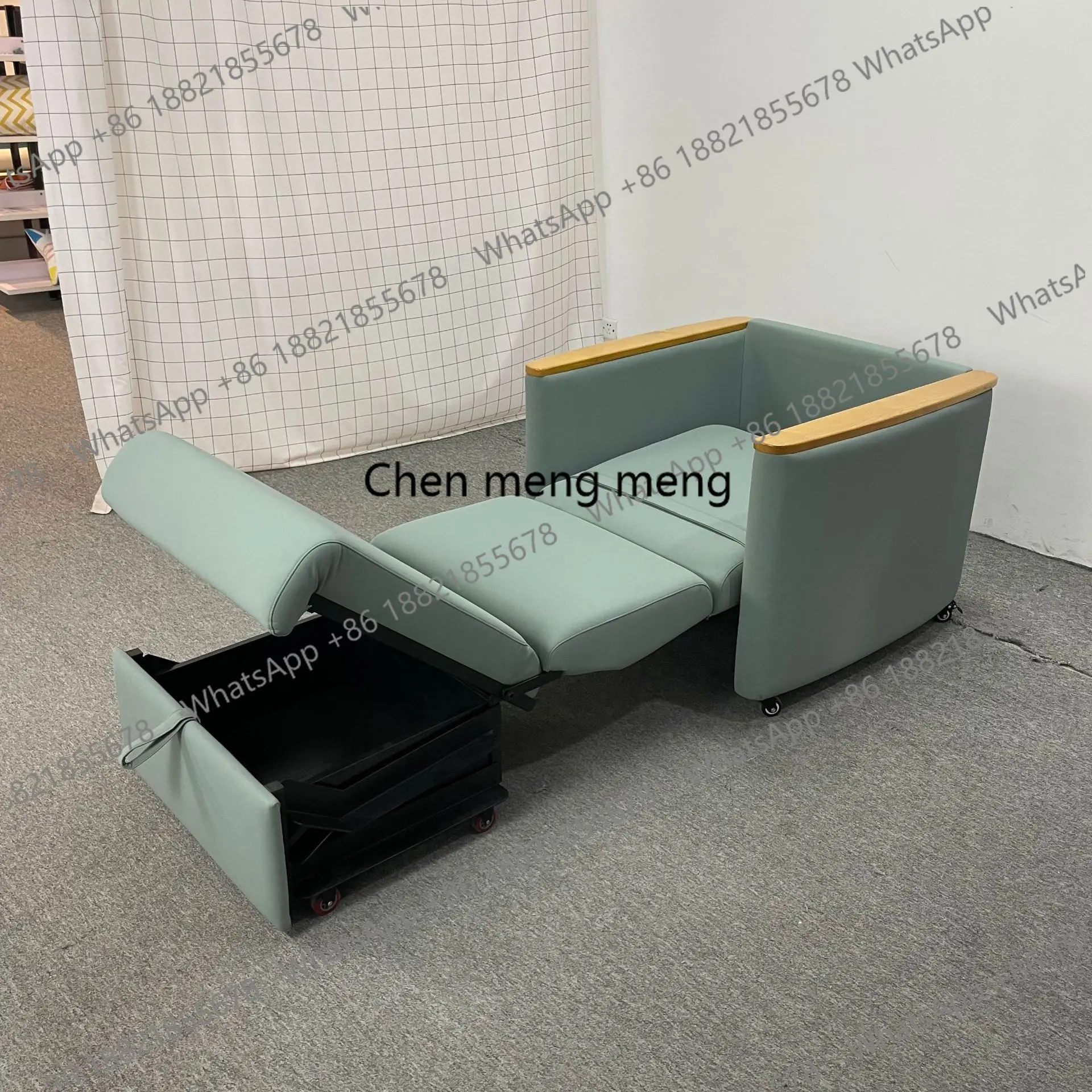 

Storage single foldable pull-out bed VIP lounge chair sponge soft bag seat cushion leather art sofa bed