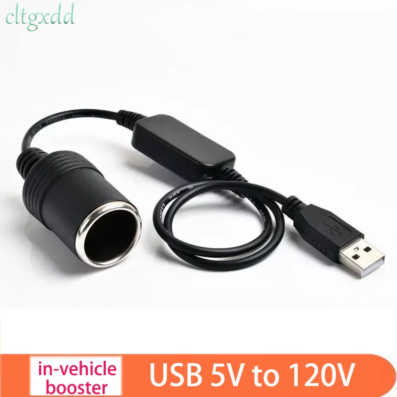 Used for Cigarette Lighter Socket USB Revolving Mother Cigarette Lighter Converter Automotive Electronic Circuit 5V 2A USB To12V