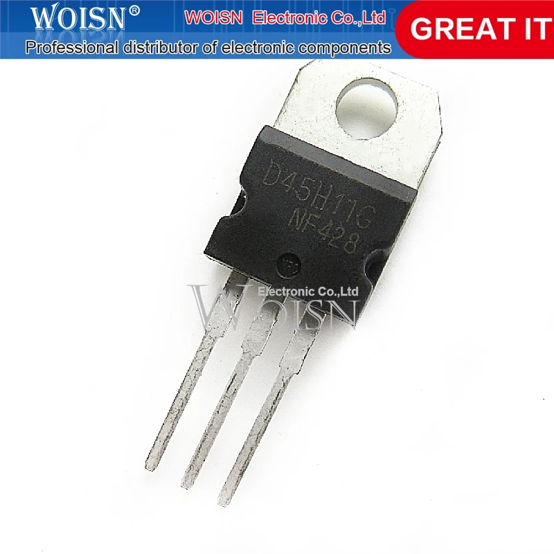 D45H11G D45H11 TO-220, 10 Pièces
