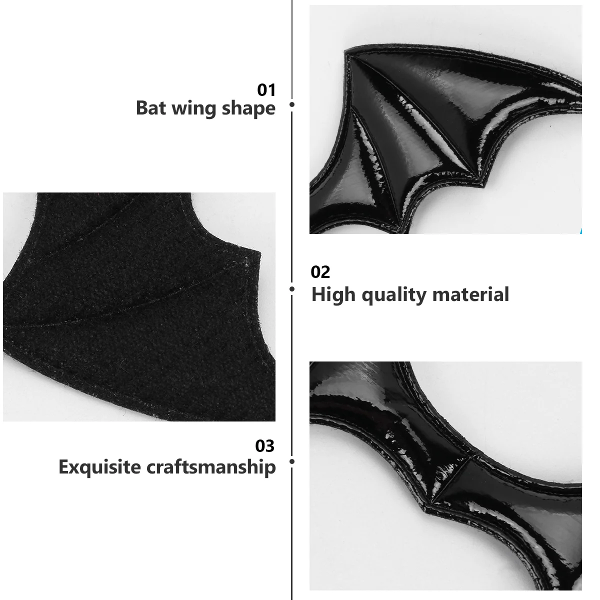 

5pcs Bat Ornament Creative Clothes Accessories Shoe Decoration Diy Clothes Accessories Crafts Hair Decor