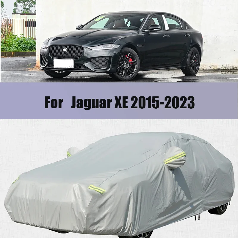 

For Jaguar XE 2015-2023 Car Cover Waterproof Auto Summer SunShade Winter Snow Rain Fog Resistant Cover Windproof Car Accessories