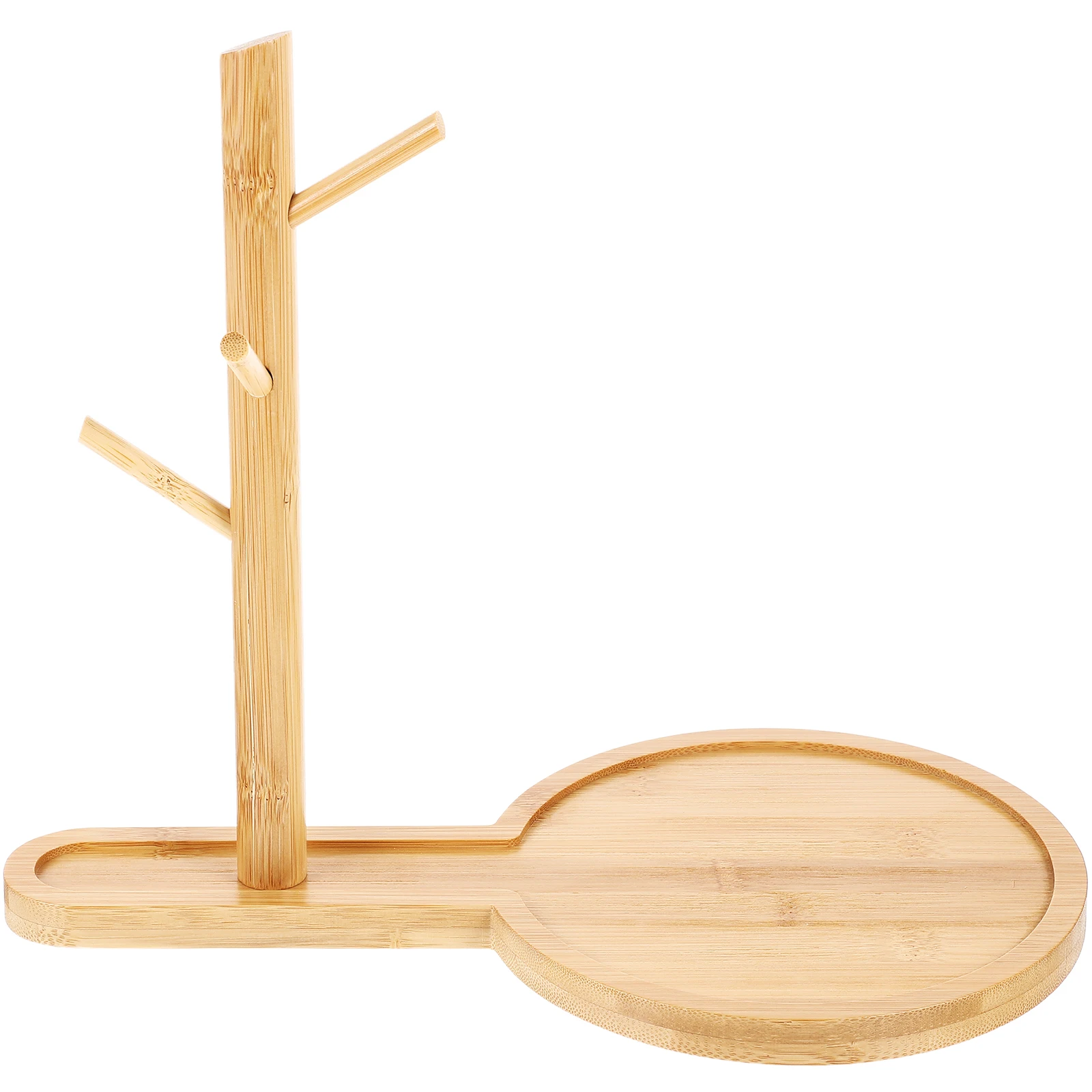 

Bamboo Jewelry Stand Necklace Bracelet Organizer Storage Display Key Tray Ring Tray Home Accessory Bamboo Material