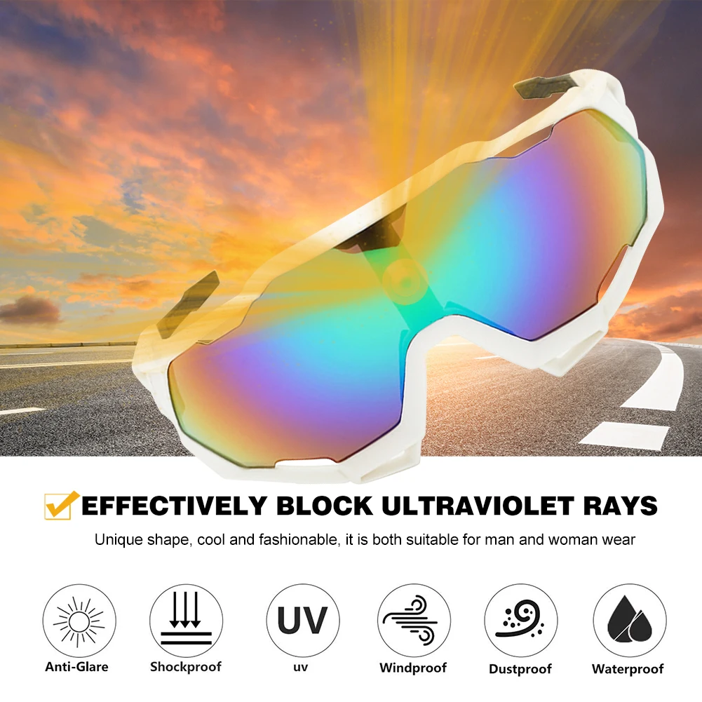 Fashionable Cycling Sunglasses Windproof UV Protection Glasses Polarized Lens Men Women Sports Sunglasses Eyewear For Outdoor