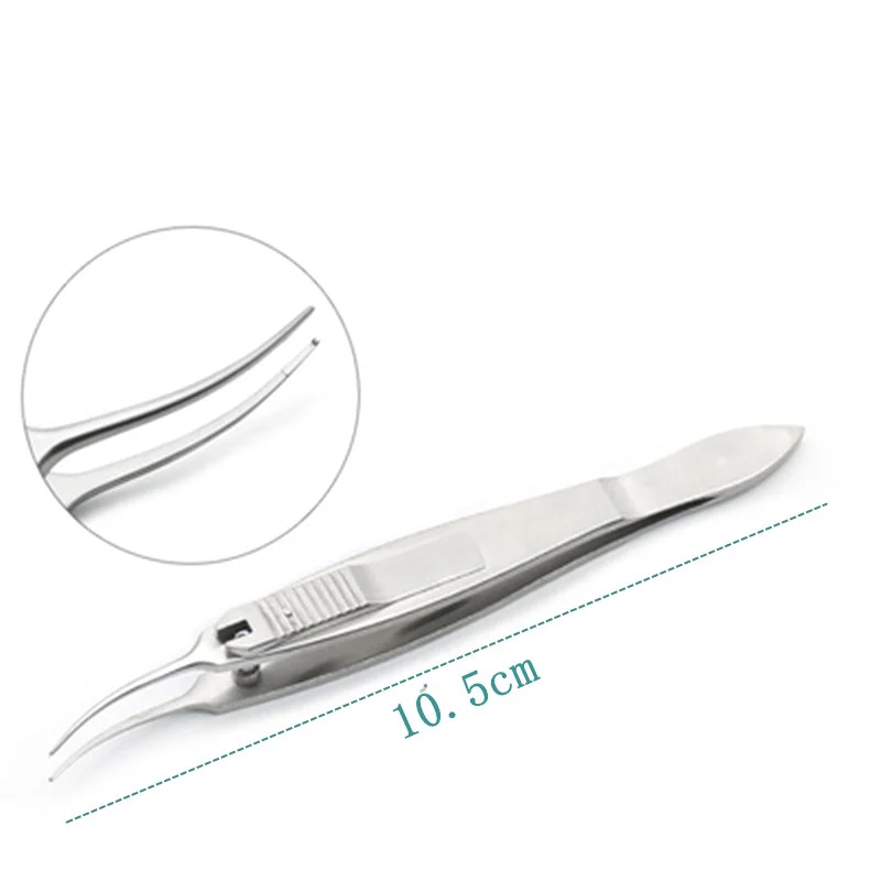 Strabismus Tweezers Micro Tweezers Strabismus Tweezers Beauty Tweezers Ophthalmology Microscope Tooth Lock Type Surgical Instrum