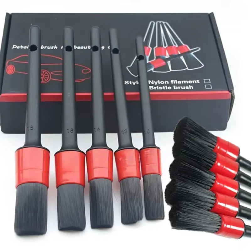 Detailing Brush Set Car Brushes Car Detailing Brush For Car Cleaning Detailing Brush Dashboard Air Outlet Wheel Brushes+