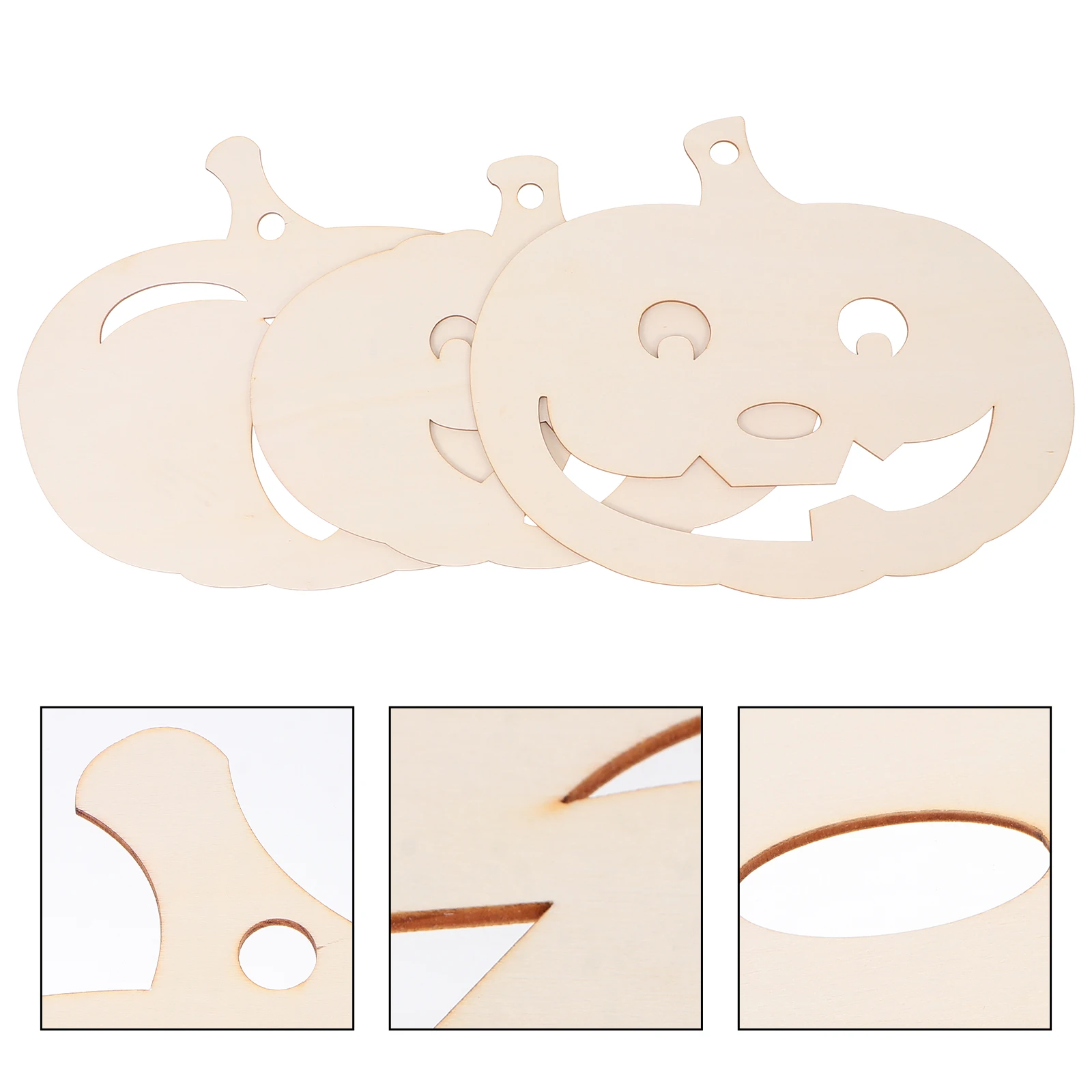 

Halloween Home Decor Indoor Pumpkin Chips Fall Crafts Unfinished Cutout Decorations Drawing Stencils Wood Carving