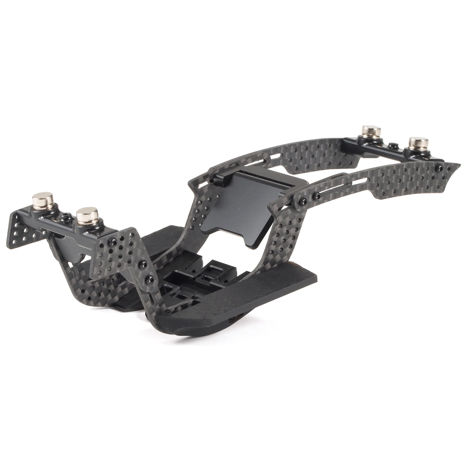 Carbon Fiber Modular 1/24 LCG Chassis Kit for SCX24 Custom Builds Performance Comp Rigs with High Clearance Adjustable Wheelbase