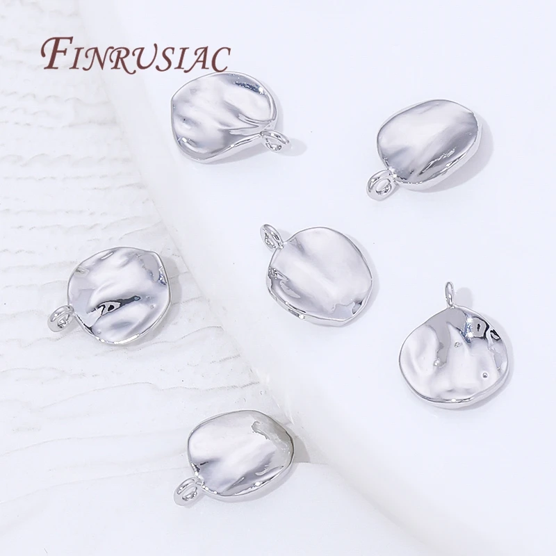 2 Sizes 18K Gold Plated Round Charms For Jewelry,Small Pendants For Bracelets Accessories,DIY Jewelry Making Supplies image 6