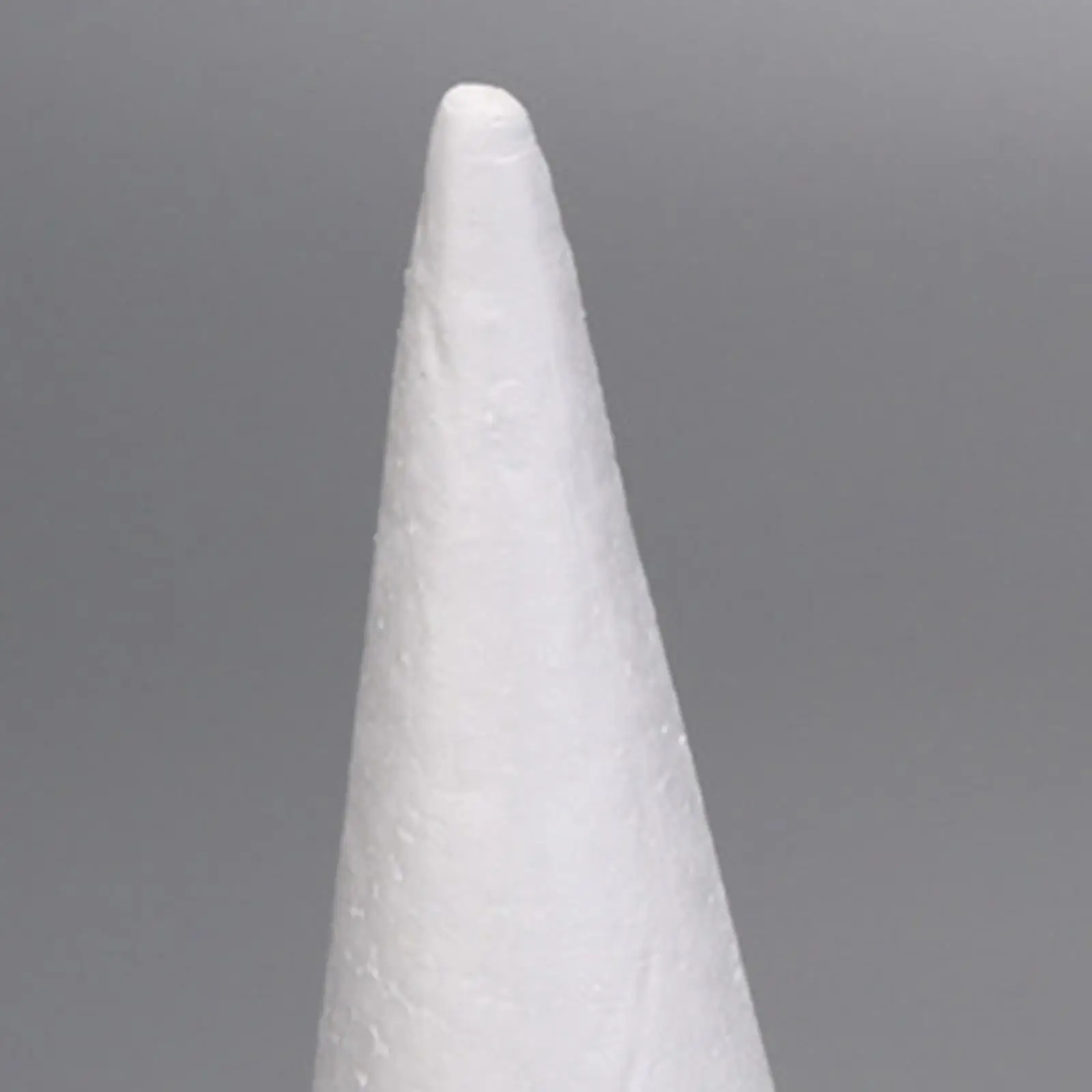 

5x Foam Cones for Crafts DIY Home Project White Polystyrene Cones for Festival Celebration Wedding Table Centerpiece Crafting