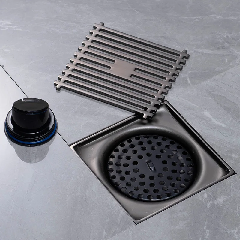 

1PC Floor Drains 304 Stainless Steel Shower Square Strainer Cover Washing Machine Deodorant Drainage Drains Bathroom Accessories