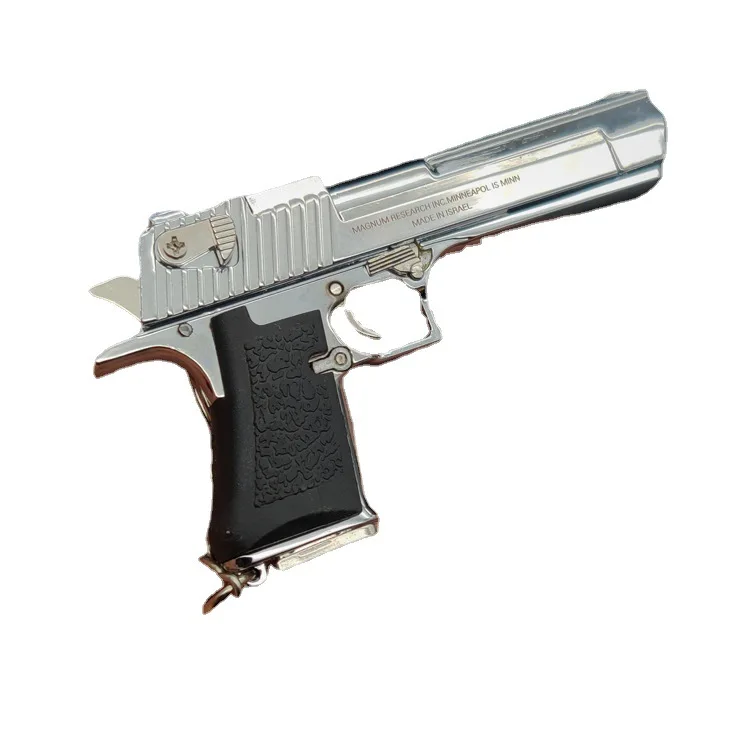 1:3 Mini Desert Eagle Speelgoed Geweren Armen Legering Sleutelhanger Pistool Metalen Model Pistola PUBG Speelgoed Pistool Armen Pistool Decoratie Speelgoed