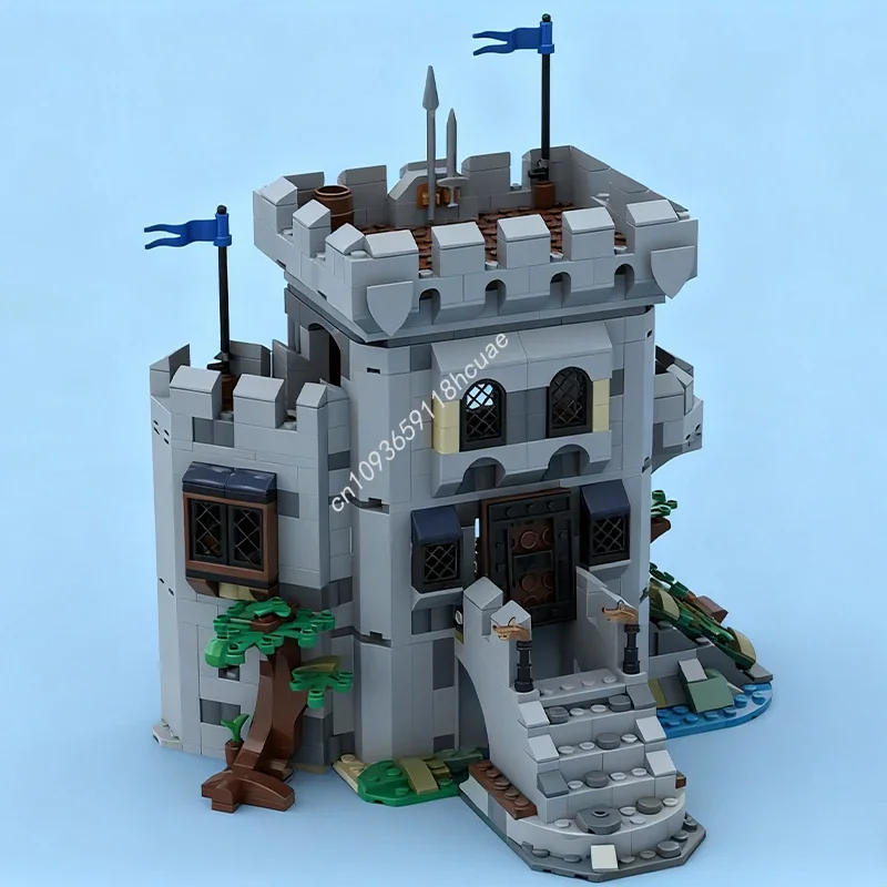 

816pcs MOC Horse Knights Castle the Forest Model Building blocks Kids creative Assemble Brick toys Christmas gifts