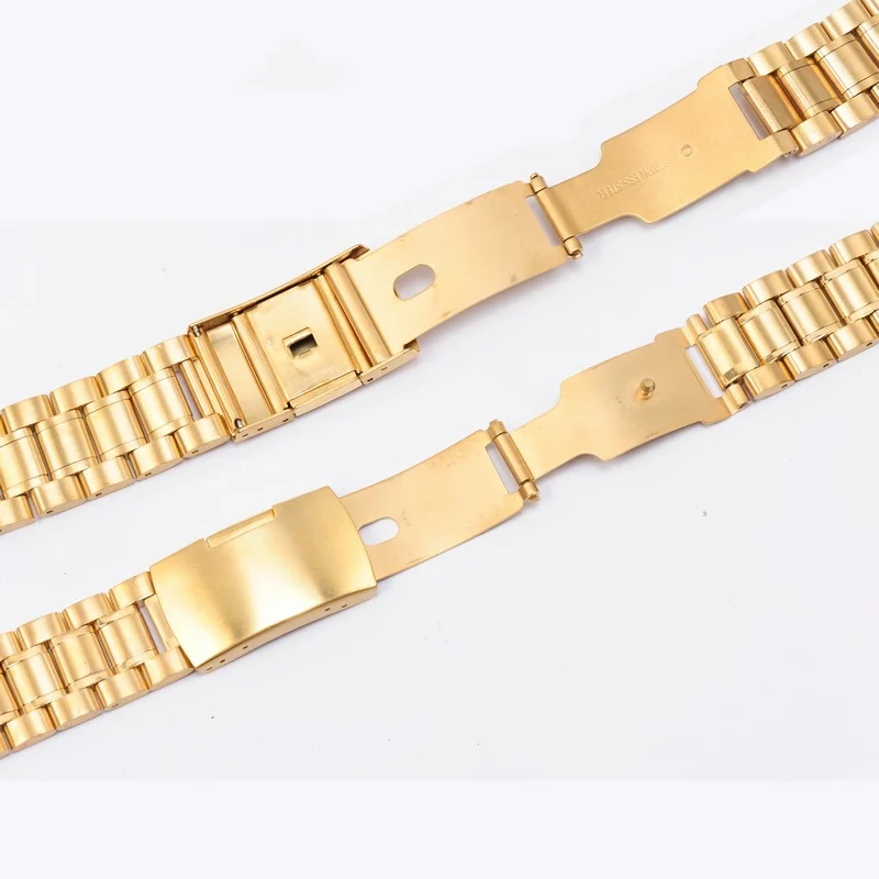 12 14 16 18 19 20 21 22 24 mm hochwertiges massives Edelstahl-Uhrenarmband mit gebogenem Ende, Armband-Zubehör mit Werkzeug – Detail 4