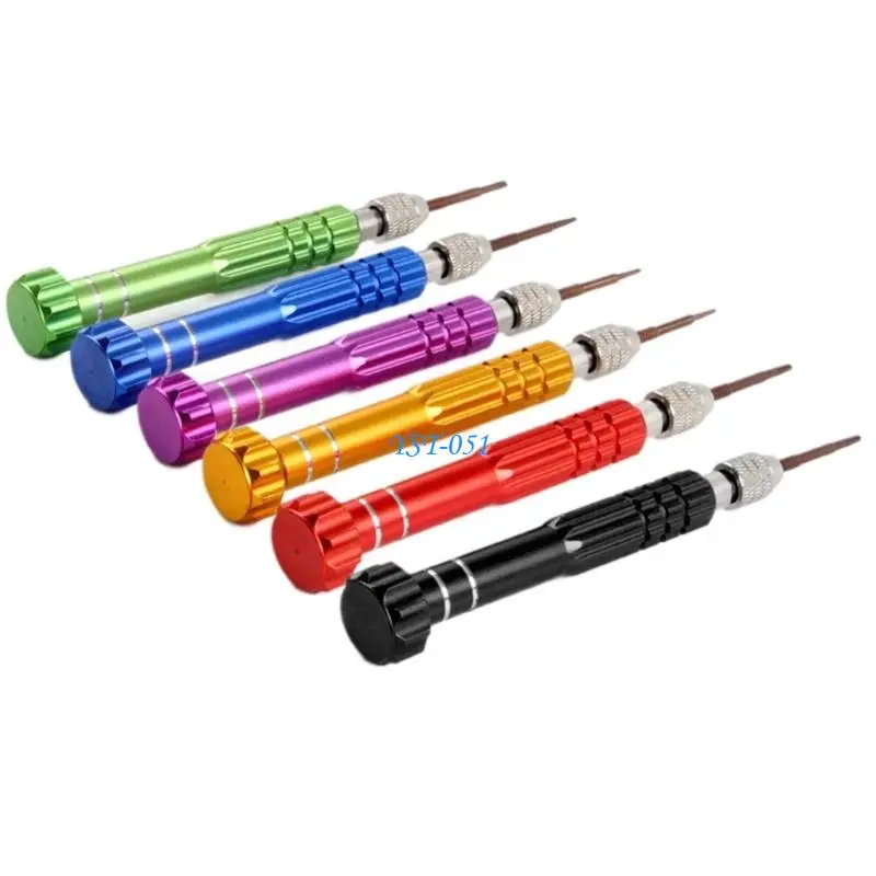 

E15A Dense 6 Part Screwdriver Set Not Slip Handle Meet Levelhead for Mobile Repair