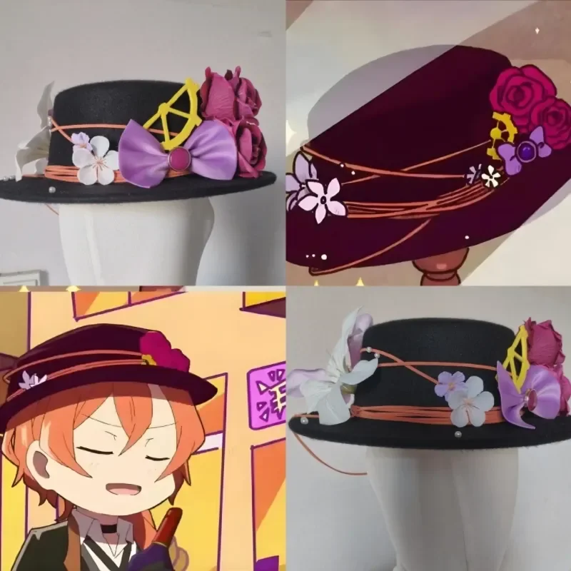 

Nakahara Chuuya Косплей Аниме шляпа Цепочка на шею ожерелье реквизит Аниме аксессуары кулон ожерелье аксессуары подарок на Хэллоуин