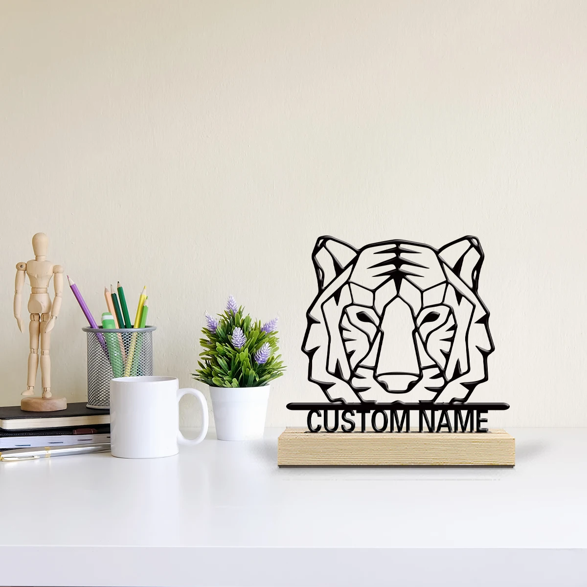 Desktop Laser Engraver - 1 peça Ornamento de Mesa Personalizado