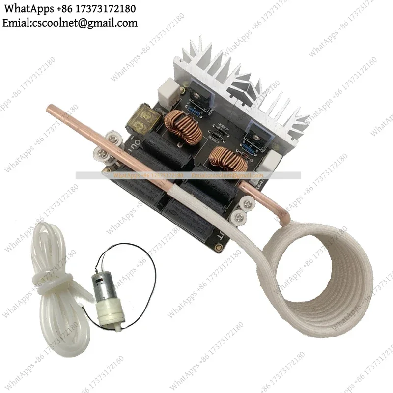 1200W 20A ZVS High Frequency Induction Heating Machine 18-50V Quenching Furnace