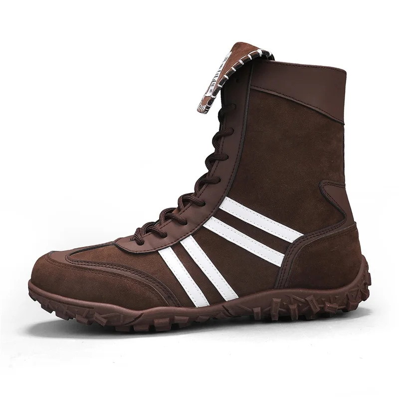 รองเท้ากีฬาลำลองสำหรับผู้ชาย รองเท้าบูทหุ้มข้อลำลองสำหรับผู้ชายที่ทันสมัยและสะดวกสบายสำหรับกิจกรรมกลางแจ้ง รองเท้าทำงาน