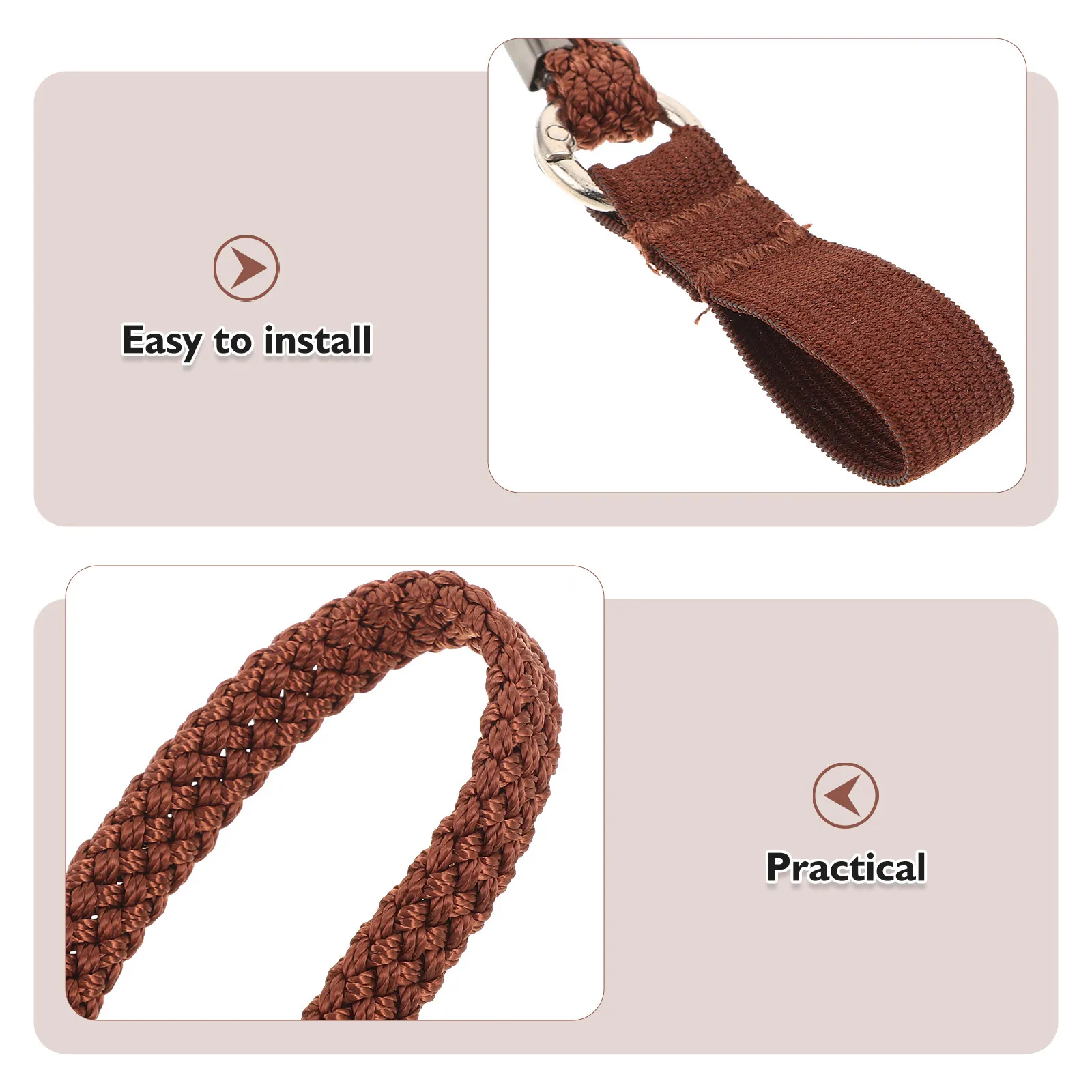 5Pcs Anti-Slip Walking Stick Lanyard Wrist Strap for Cane Hiking Pole Climbing Stick Elderly Safety Strap Outdoor Trekking